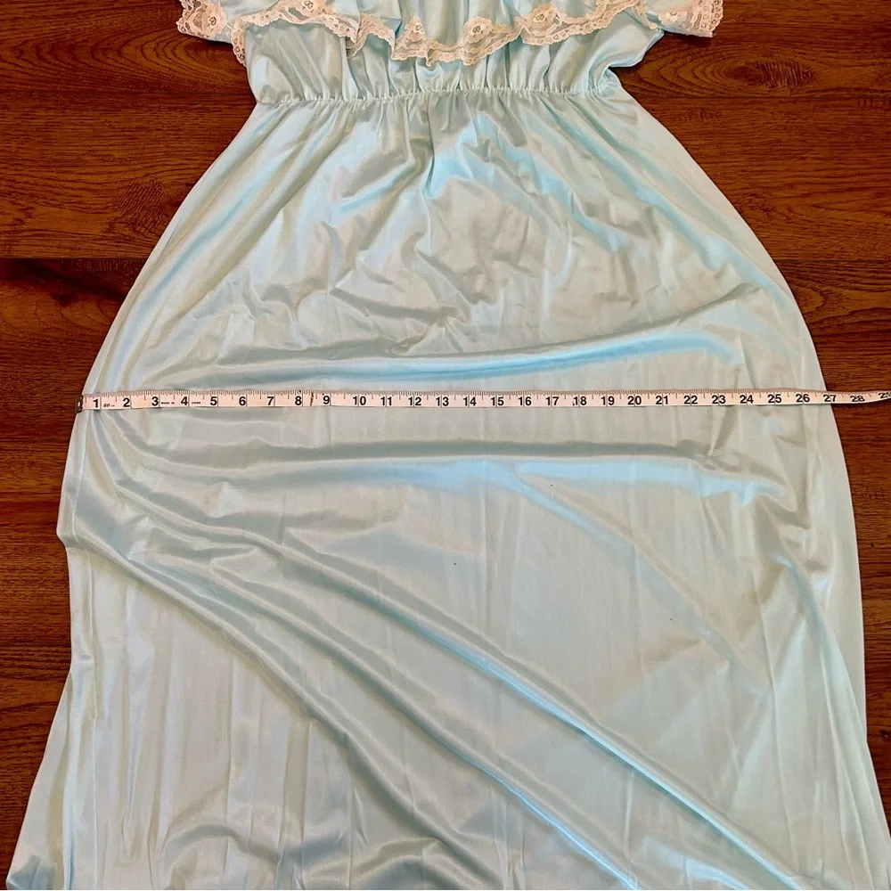Off the Shoulder Prairie Dress Night Gown Vintage - Picture 10 of 11